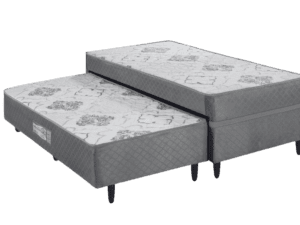 Cama Box Solteiro com Auxiliar Prestige Molas Ensacadas – 188x88x60cm – Ecotec – 6.2 – PR/LD