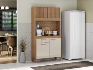 Kit Cozinha Ceara 4 Portas 1 Gaveta – 91cm – 2.4/PR 4.2/CW