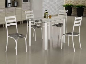 Mesa 4 Cadeiras Ipanema Retangular – 60x100cm – 4.8 – PR