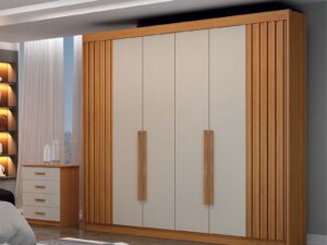 Roupeiro Guarda Roupa 6 Portas São Carlos – 235cm – 100% MDF – 1.17 – PR