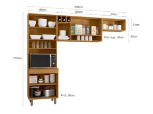 COZINHA COMPACTA MALTA – 258cm – POLIMAM – 5.3 – RN