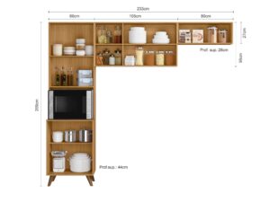 COZINHA COMPACTA OLINDA – 233cm – POLIMAM – 4.0 – RN