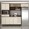 Cozinha Tarantela 4 Peças Paneleiro + Balcão 1.20 + Aéreo 1.20 + Armário geladeira Valdemoveis-1.53-RF