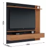 Home Suspenso Juriti Larg. 1.80m para TV até 70 Polegadas Noce Colibri-4.1-RF - Image 2