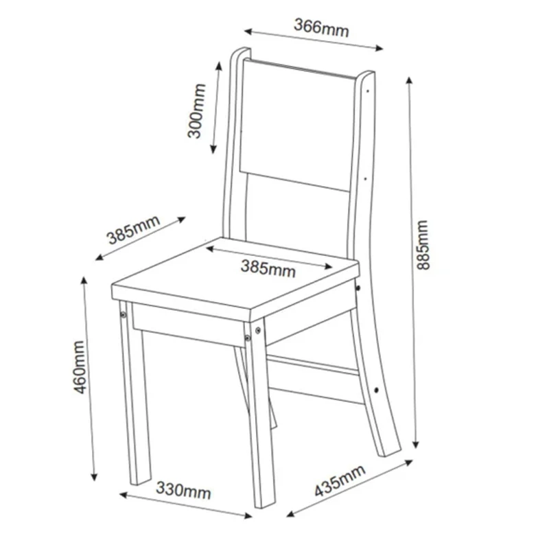 Mesa de Jantar Flipp Tampo Redondo 90x90 + 4 Cadeiras Sol - Viero - 5.5/TD 5.2/RF - Imagem 3