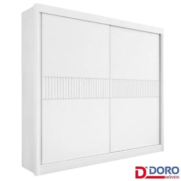 Roupeiro 2P6G Cancun Ripado D'Doro 100%MDF - 2.20m - 1.6/RF - Imagem 5