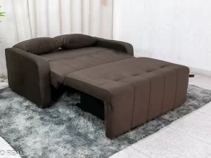 Sofá Cama Amora New Larg. 1.37m Veludinho-6.4-RF