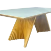 Mesa Valentina 180x100 MDF Vidro (Sem Cadeiras) – Gardim Móveis – 2.64 – TD - Image 2