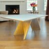 Mesa Valentina 180x100 MDF Vidro (Sem Cadeiras) – Gardim Móveis – 2.64 – TD