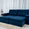 Sofá Retrátil  Ibiza 2.60m - D33 Hiper soft e Molas Ensacadas-2.04-RF