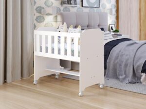 Mini Berço com Colchão 100%MDF – 94cm – Tigus Baby – 2.4 – SR – 2.1 – TD