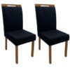 Kit C/ 2 Cadeiras Estofadas Isa Veludo 44cm – Ouro Decor – 2.8 – LD