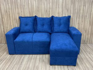 Estofado Lucas 2Lgs com Chaise Suede – 1,80m – 4.5 – SR