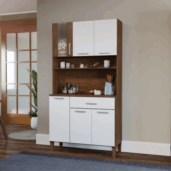 KIT COZINHA NUBIA 6 PORTAS 1 GAVETA - 92 cm – SAN MARINO – 2.6 – CW