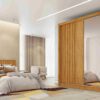 Roupeiro Guarda Roupa Lugano 2P4G Ripado 100%MDF C/ 1 Espelho – 1,80m – MadeMarcs – 1.29 – SR - Image 2