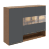 Armário Aéreo Napoli Prime 3P1N MDF 120cm – Ronipa – 3.1 – CW