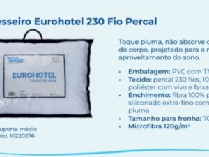 Travesseiro Eurohotel Toque de Seda 50cm x 70cm – Master Comfort – 0.7 – TD