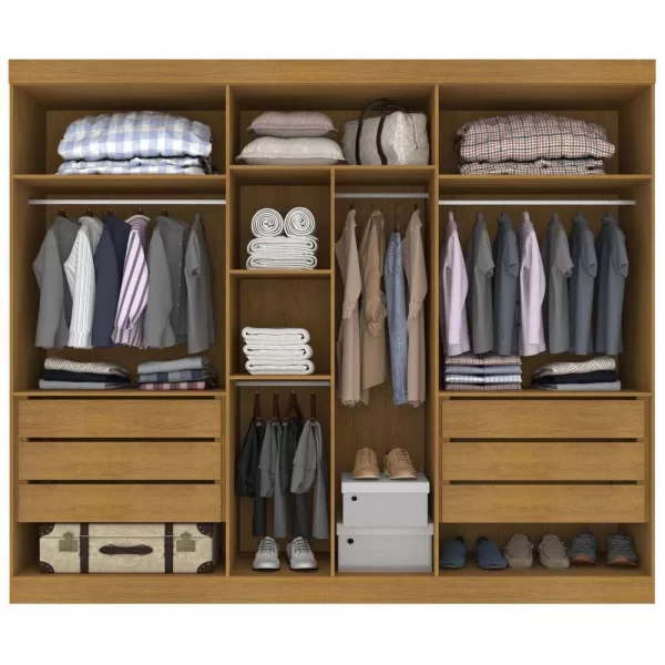 Roupeiro Guarda Roupa Gramado 6P6G MDF 273cm - Valverde - 1.67 - CW - Image 6