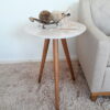 Mesa Apoio Canto MDF C/ Vidro 60cm - Luka Decor - 1.8 - CW - Image 3