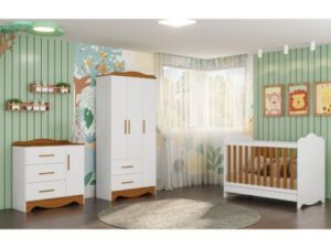 Quarto Completo Clara MDF – Peroba – 1.25 – LD