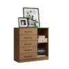 Comoda Milao 5G1P  91cm - corrediça metálica -  Aramoveis 2.6/SR - Image 3
