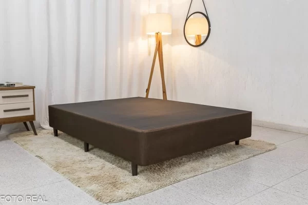 BASE BOX CASAL CLASSIC SUEDE + COLCHÃO CASAL COPACABANA D26 MOLAS - 0,70 x 1,38 x 1,88m - ANJOS/PORTOBEL - 1.09 - RF - Image 2