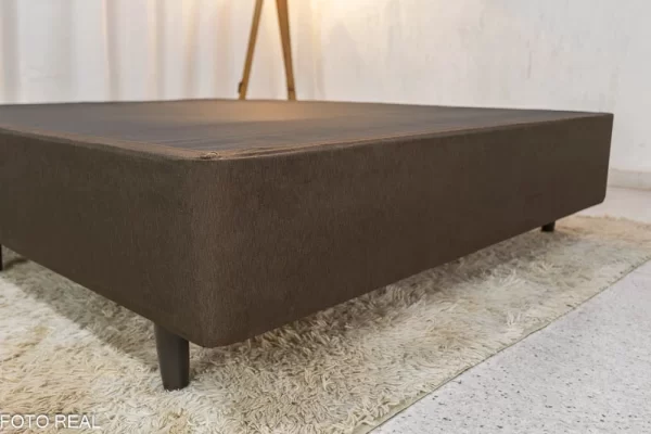 BASE BOX CASAL CLASSIC SUEDE + COLCHÃO CASAL COPACABANA D26 MOLAS - 0,70 x 1,38 x 1,88m - ANJOS/PORTOBEL - 1.09 - RF - Image 4