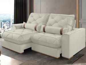 Sofa Retratil e Reclinavel Poseidon Vicam Estofados – 2,50m – 2.0/TD
