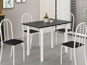 Mesa Tabular Soma – Granito 1,00mx60cm – c/ 4 Cadeiras – TRA/4.43