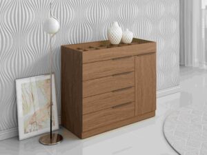 Comoda Arv Sevilha 5P1P – 1,10m – c/ porta Joia – Aramoveis – 4.3/SR