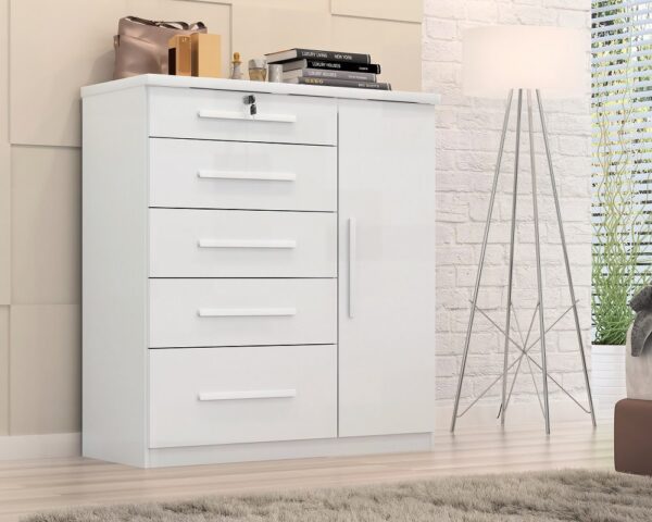 Comoda Sapateira Livia 5G 1P Quarta Divisão - 0,98M - 4.3/SR