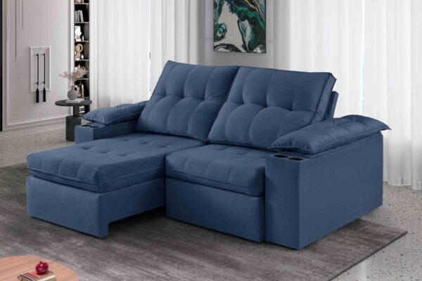 Estofado Retratil Reclinavel Itaborai 2x90 Idealle - 2,3m - 1.8/SR - Imagem 2