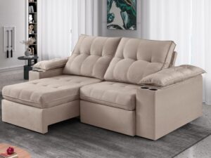 Estofado Retratil Reclinavel Itaborai 2×90 Idealle – 2,3m – 1.8/SR
