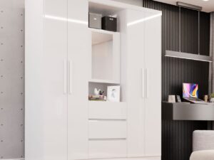 Roupeiro Capelinha Prime 5P 3G C/Espelho IMOP – 1,65m – 7.6/SR