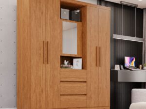 Roupeiro Capelinha Prime 5P 3G C/Espelho IMOP – 1,65m – 7.6/SR