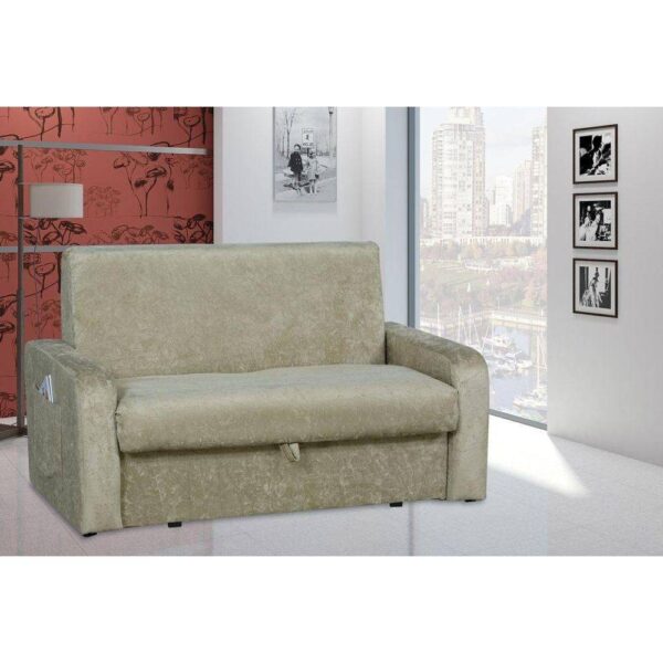 Sofa Cama com Bau Perola.Daiane Diviminas - 1,4m - 5.3/SR