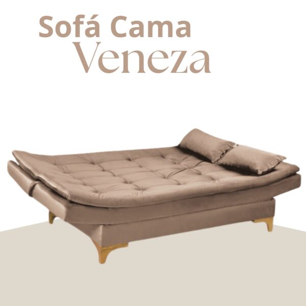 Sofa Cama Veneza Top Estofados - 1,88m - 7.0/SR - Imagem 3