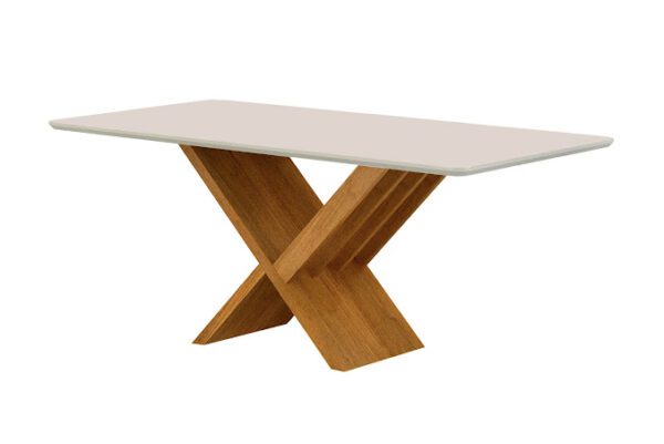 MESA AURORA 1,80X0,90 - VIDRO TEMPERADO - VALDEMÓVEIS - 8.0/TRA