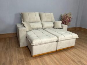 Sofá Retrátil Reclinável Oásis – 1.80m – Veludo – LD/1.31