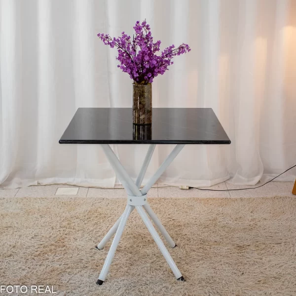 Mesa de Cozinha Base Ipanema (75x75cm) + 4 cadeiras Ubatuba(37cm) - 3.3/RF - Imagem 4