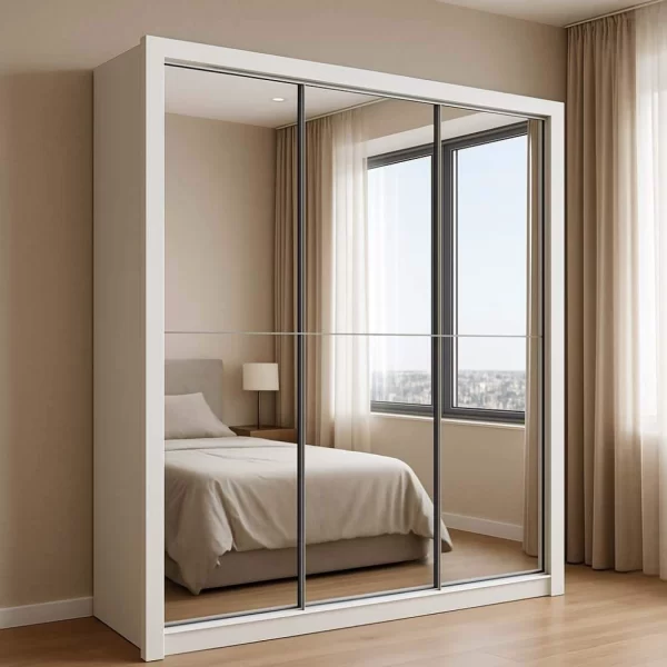 Guarda Roupa Veneza Premium 3P C/Espelho 4G - Carioca - 1.88m 1.0/RF