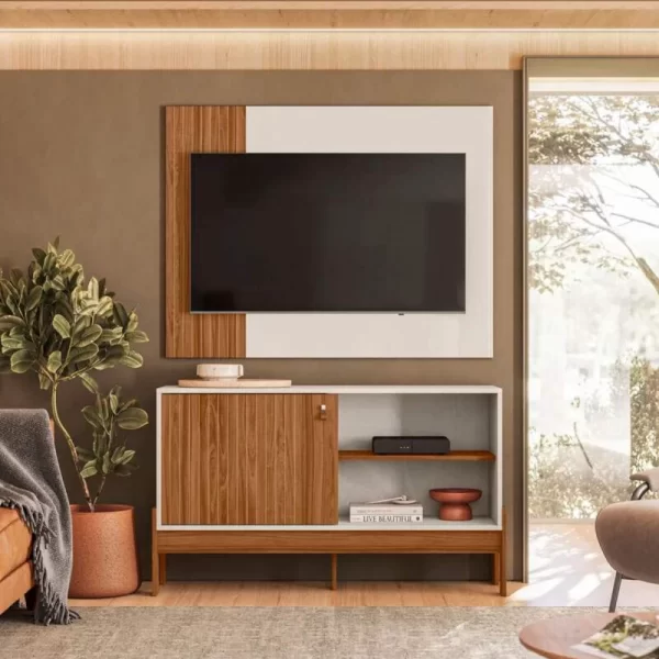 Rack e Painel Wood Mobler - 1.20m - 2.8/RF