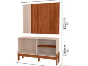 Rack e Painel Wood Mobler – 1.20m – 2.8/RF