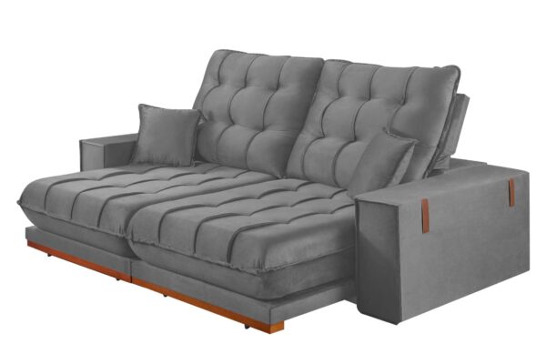 ESTOFADO SOFA RETR XANGAI 2.30M -LINHO ou VELUDO - BOARETO 1.7/RN - Image 3