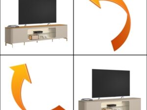 Rack até 85″ Santorini LINEA BRASIL – 2.39m – 9.7/TD