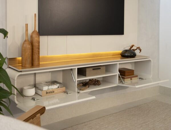 Painel Home ate 75" Zurique LINEA BRASIL - 2.0m 8.8/TD - Imagem 2