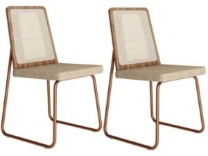 Kit 2 Cadeiras Wood 1751 CARRARO MÓVEIS – 0,46m – 3.4/TD
