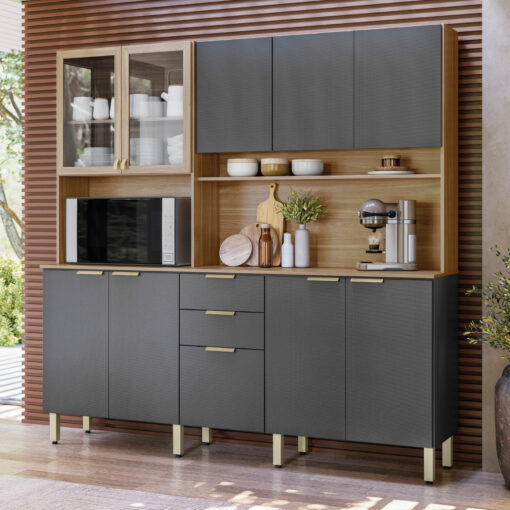 Kit Cozinha Amora 10P 2G - 1,98m – DEMÓBILE - 8.3 - TD - Imagem 11