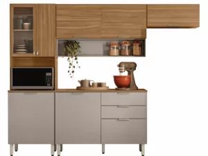 Cozinha Completa c/ Balcão Alba 8P 2G – 2,49m – DEMÓBILE – 7.6 – TD