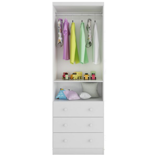 Roupeiro Infantil GR 2 Portas Tedy – PEROBA MÓVEIS - 61,7cm - 4.2/TD - Imagem 3